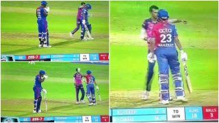 IPL 2022: RR's Yuzvendra Chahal and DC's Kuldeep Yadav Banter Almost Got Missed Amidst Rishabh Pant No Ball Controversy | Watch Video